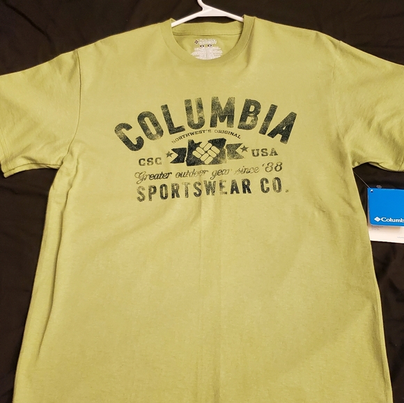 Men's Medium Cotton Columbia T-shirt - Picture 1 of 6